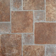 PowerSellerUSA Tivoli Self Adhesive 45 PCS Vinyl Floor Tiles - Brick Pavers