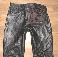 / LINUS / Herren- LEDERJEANS / Lederhose in schwarz in ca. W31 / L31-32