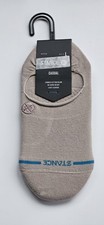 Stance L 9-12 Men's Icon No Show Height Socks Casual String Grey NWT