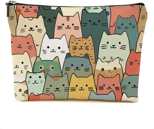 Cute Cat Makeup Bag Cat Gifts Cosmetic Bag Cat Lover Gifts for Women Girls