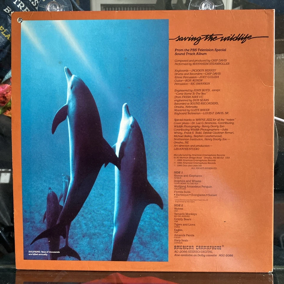 Mannheim Steamroller: Saving The Wildlife Sound Track (1986, Vinyl LP) Foto 2 de 4