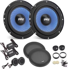 Pyle Two-Way Component Speaker System - 6.5" Two-Way, 360 Watts w/ 4 Ohm
