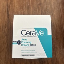 CeraVe Acne Foaming Cream Wash 10 BPO 0.34 fl oz 15x Mini Tubes