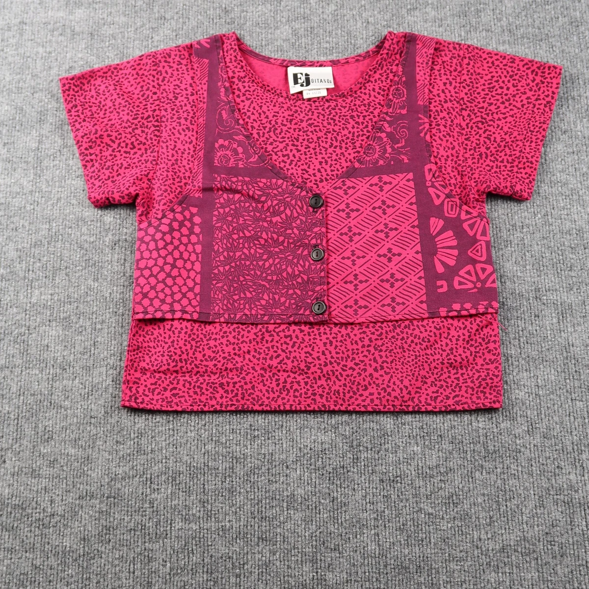 Short Sleeve 80s Tops for Women for sale | eBay