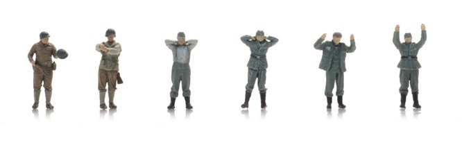 Artitec 5870054 - 1/87 / H0 Wehrmacht Prisoners of War + American Soldiers