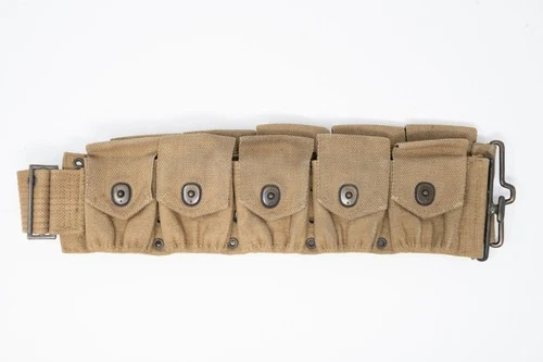WW1 US Army AEF Cartridge Belt Russell 1918 Original Vintage Military Field Gear