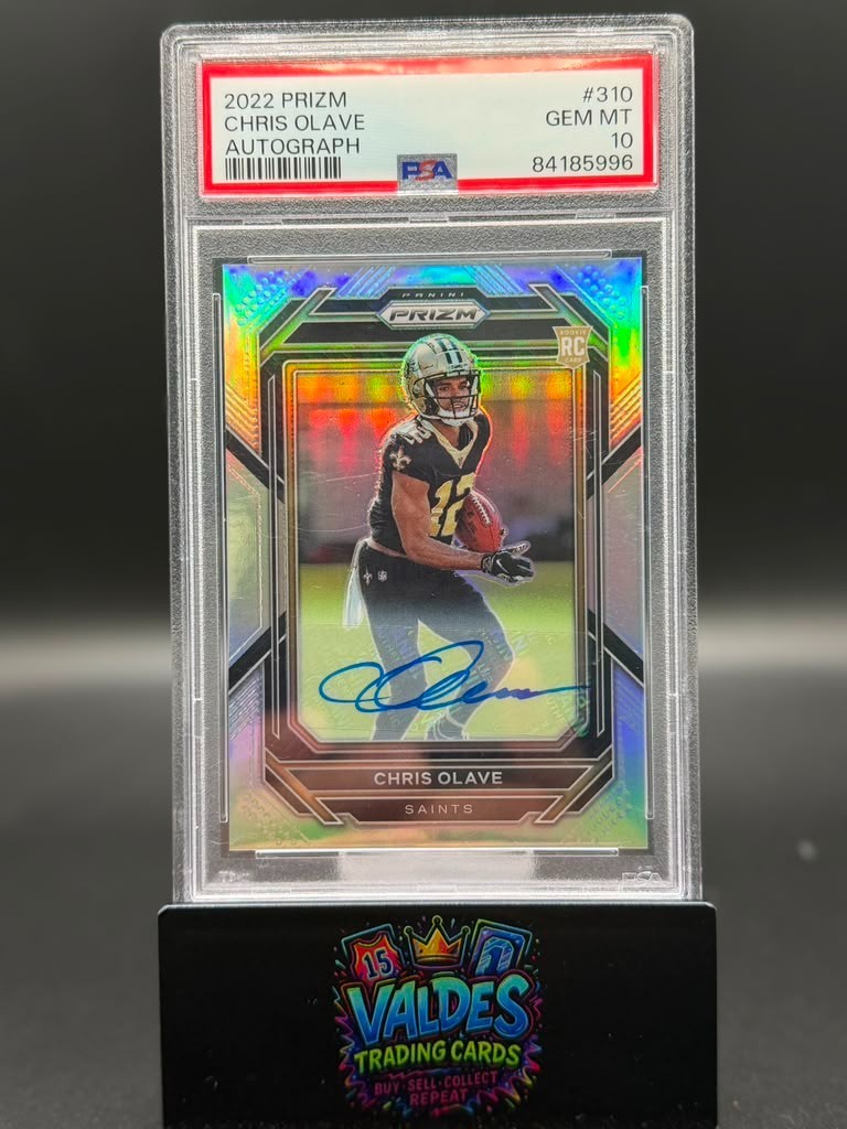 Chris Olave Panini Prizm #310 Autograph-Silver