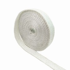 1 White Exhaust Pipe Header Wrap Bike Motorcycle Heat Insulation Tape 50 Ft