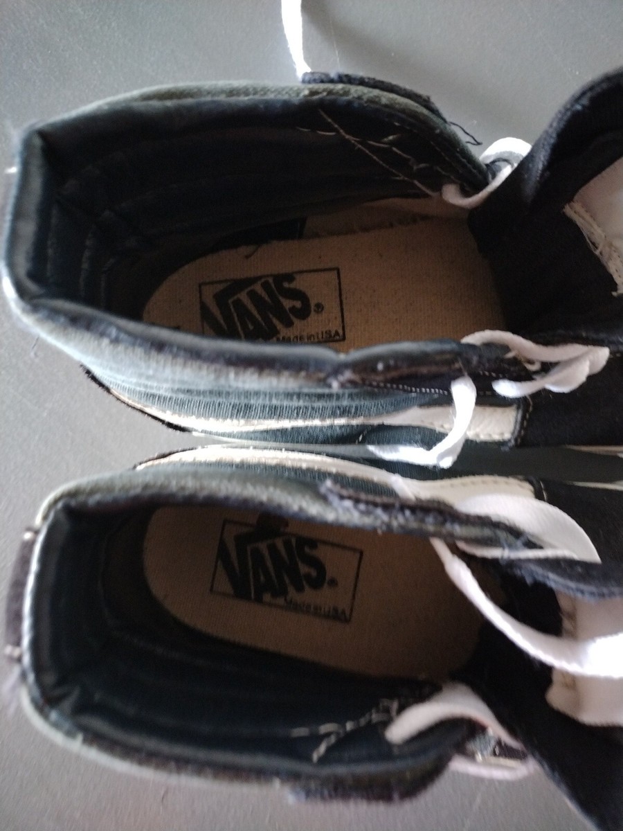 Vintage Vans Sk8-Hi, Made In USA,Size 4 Boys, I Bought Them Vintage Vans Sk8-Hi, Made In USA,Size 4 Boys, I Bought Them