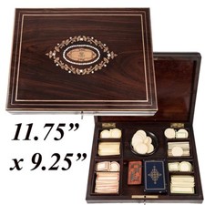 Antique French Boulle Gaming or Card Playing ...