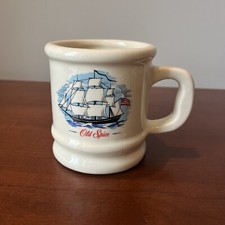 Vintage Old Spice The Ship Grand Turk Flying American Flag 4" High Shaving Mug
