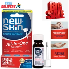 New-Skin Liquid Bandage Liquid Bandage for Cuts and Minor Scrapes, 0.3 Ounce...