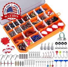 Kit Accesorios De Pesca, Caja Aparejos Incluidos Señuelo Anzuelos Pesca, Spinner