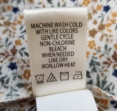 Max Studio Button Up Shirt Womens Medium Floral Neck Tie Long Sleeves Spring Top - Picture 9 of 12