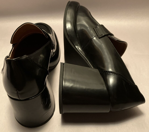 NIB Madden Girl Delphine Womens 8M Black Y2K Platform 3" Chunk Heel Loafers - Picture 7 of 12