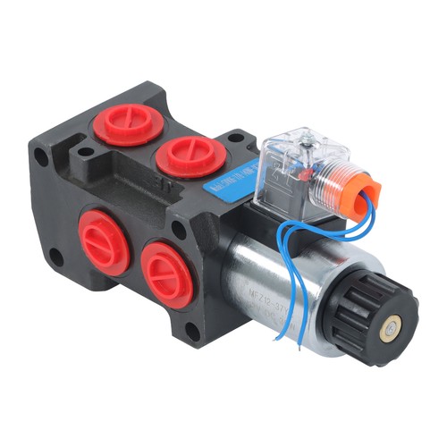12VDC 6 Port Hydraulic Solenoid Diverter Selector Valve 1/2"BSP 13GMP 210 Bar - Picture 5 of 10