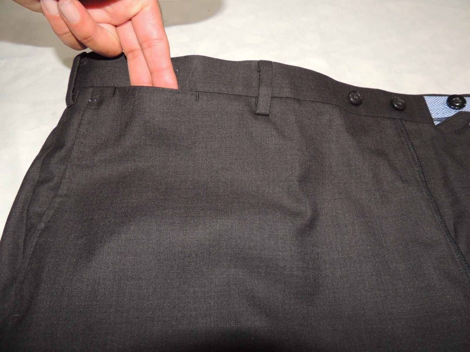 Bluejacket Men's solid Gray wool & cashmere suit … - image 7