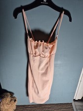 BNWT Pretty Little Thing Size 8 Pink Sleeveless Mini Dress * (1024/40)