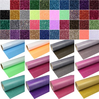 SISER Flex-Folie GLITZER FLEXFOLIE 20cm x 30cm DIN A4 Bügelfolie Glitter 49 /m²