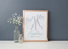 Fingerlakes Region NY Word Art Print