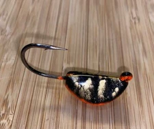 10 TOG SHEEPSHEAD JIGS 32824 Hooks ORANGE BLACK GOLD  Blackfish 1/2oz-3oz 