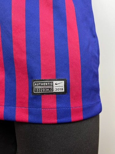 BARCELONA 2018 2019 HOME SHIRT FOOTBALL SOCCER JERSEY NIKE 894430-456 SIZE S - 第 8/11 張圖片