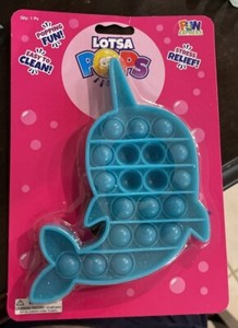 Narwhal Pop-It Fidget Toy Set – Stress Relief Sensory Toys for Kids