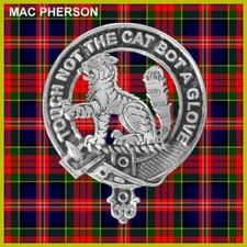 MacPherson Scottish Clan Badge, Pewter