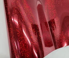 Gloss Metallic RED Holographic 12 24in Cutting Letter Sign Craft Decal Vinyl
