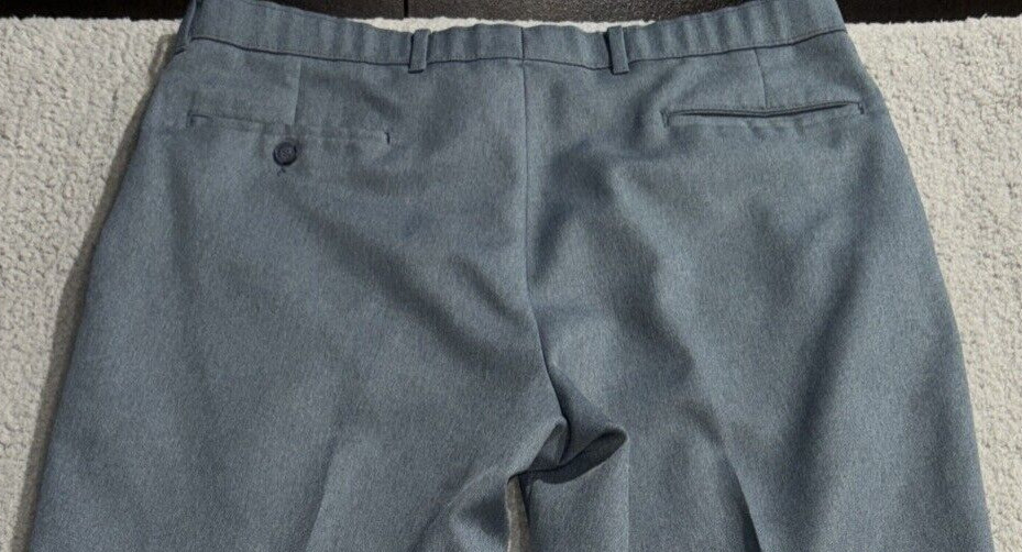 Levi's Action Slacks Mens Pants 35x30 Blue 70-90s No Iron VTG image 8