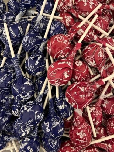 Tootsie Roll Pops RED RASBERRY & GRAPE Flavor-BULK Lollipops Candy {100 COUNT}