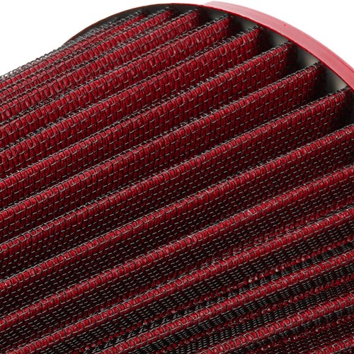 Red 3" 76mm High Flow Inlet Cold Air Intake Cone Replacement Dry Air Filter - Bild 6 von 10