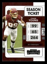 2021 Panini Contenders #100 Chase Young Washington Football Team
