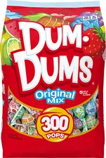 Dum Dums Original Flavor Mix Lollipops & Suckers Party Candy 300 Count 51 Oz Bag