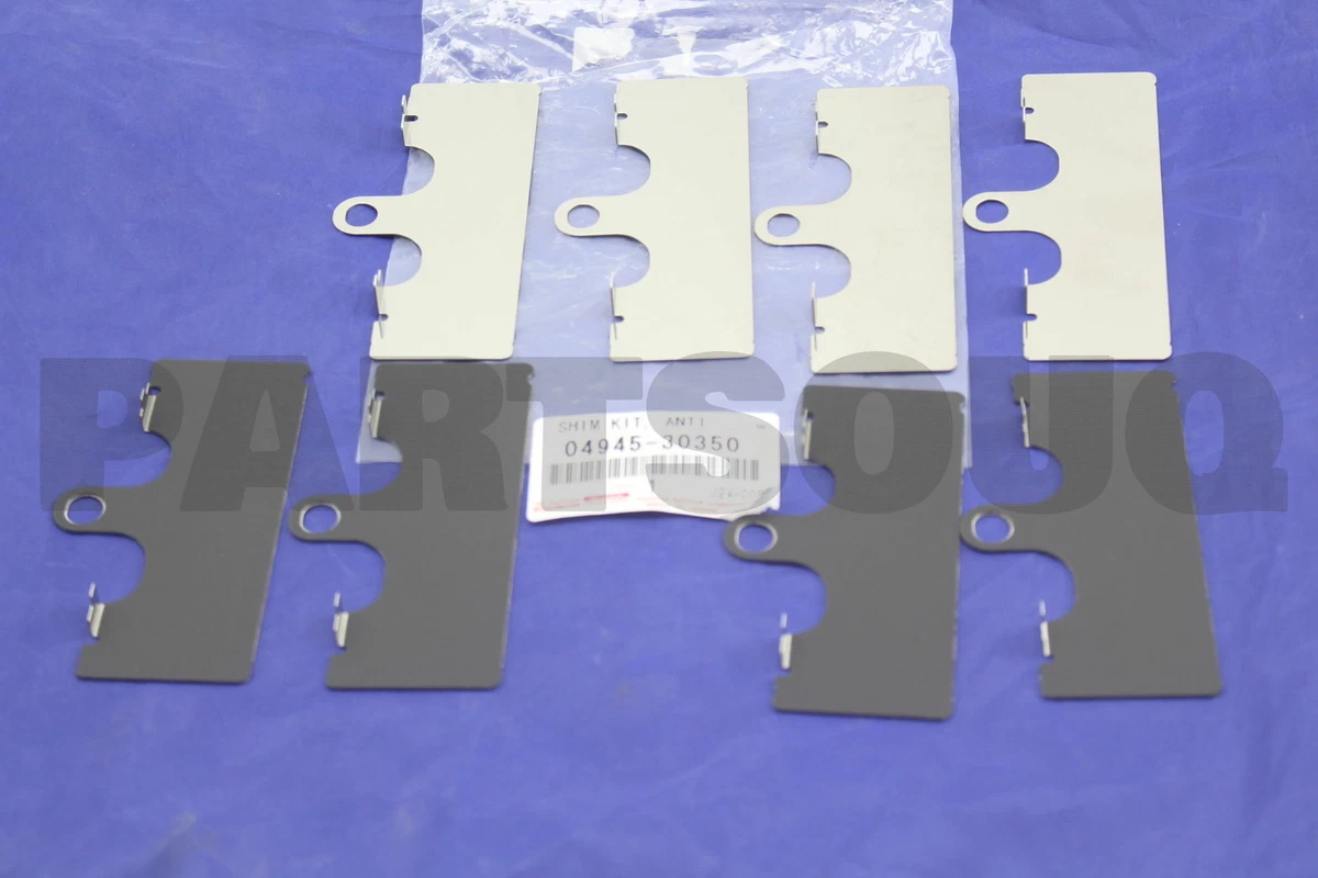 0494530350 Genuine Toyota SHIM KIT, ANTI SQUEAL, FRONT 04945-30350  