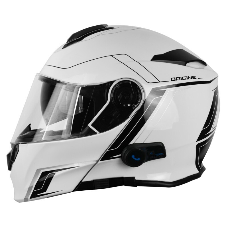 ORIGINE Delta Casco Modulare per Moto con Bluetooth Integrato, Taglia S -  Solid Gloss White | Acquisti Online su eBay