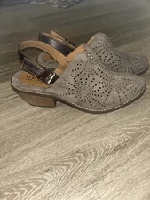 Euro Soft by Sofft Shoes Women's Size 9 Brown/Taupe Clog Mules