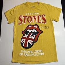 Adult Small The Rolling Stones Live Hyde Park London UK June July 2022 T-Shirt