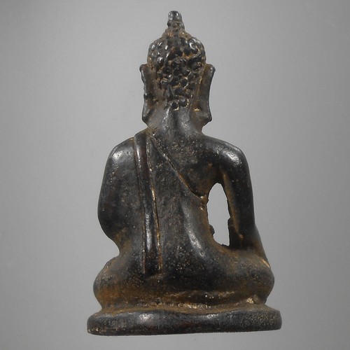 PERFECT STATUE PHRA KRU AYUTTHAYA OLD THAI BUDDHA AMULET VERY NICE - Picture 5 of 7