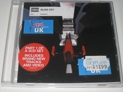 MUSE Bliss CD1 4-Track Jewelcase 2001 Made in UK  MUSH96CDS