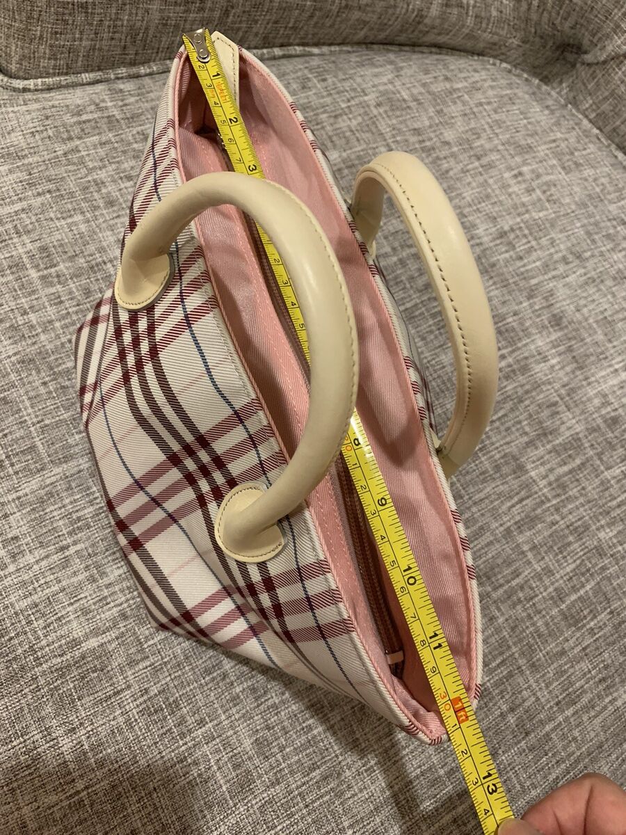 Authentic Burberry Blue Label Nova check Pink Nylon Canvas Authentic Burberry Blue Label Nova check Pink Nylon Canvas