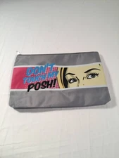 Perfectly Posh Small Make Up Cash Money Bag With Zipper Multicolor Hand Bag