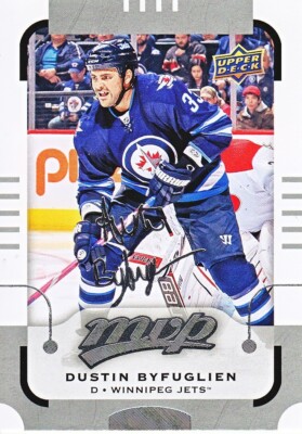 DUSTIN BYFUGLIEN 2015-16 UPPER DECK MVP '' SILVER SCRIPT ''