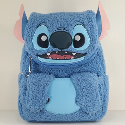 Loungefly Disney Lilo & Stitch Stitch Plush Sherpa Fuzzy 