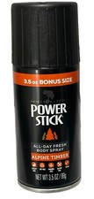 3.5oz Men  s Power Stick Alpine Timber Deodorant Body Spray