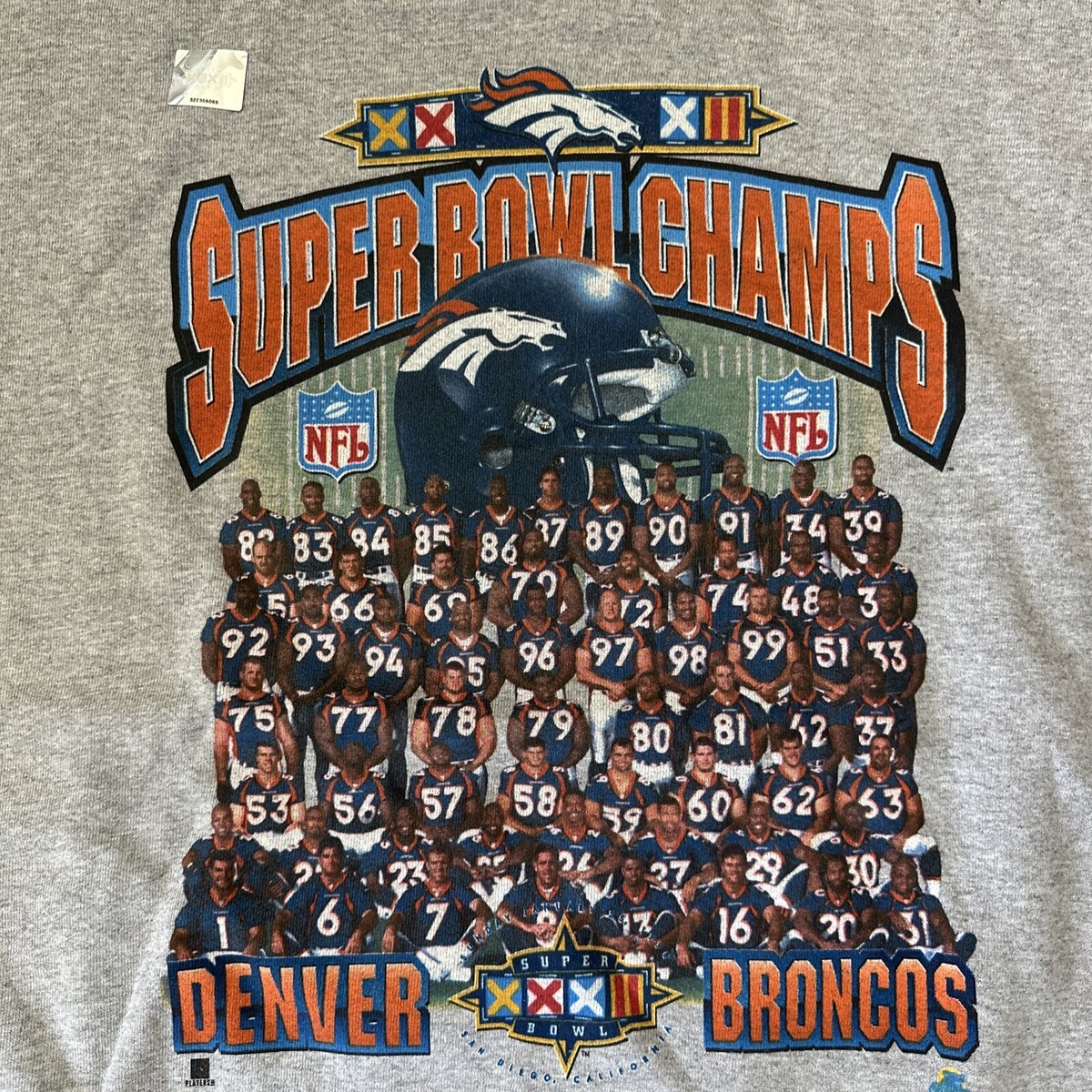 Vintage NEW! Denver Broncos Football Super Bowl XXXII