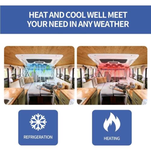 12V RV Air Conditioner Heat & Cool Rooftop Camper Trailer Electric AC Unit Kit - Picture 4 of 13