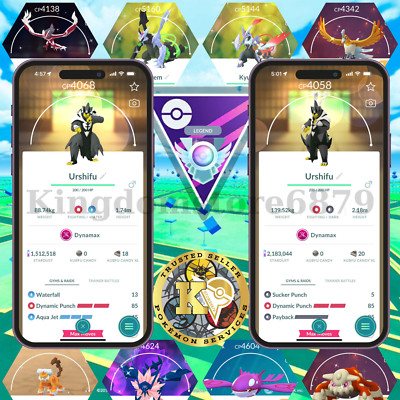 P.T.CentraI GO   Dynamax Urshifu   Level 50 +3 Movesets   PvP Master  Digital 