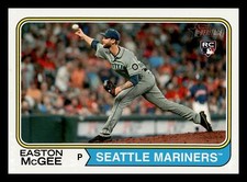 Easton McGee RC 2023 Topps Heritage #178 Rookie Seattle Mariners Mint