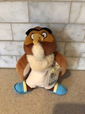 W NWT Disney Mattel "OWL" - Beanbag Winnie the Pooh Friend -Plush Toy